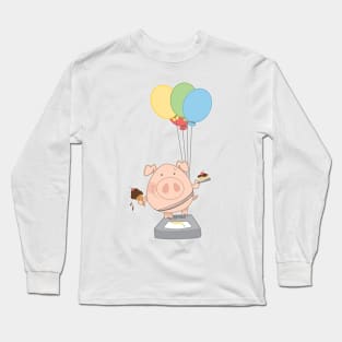 Pig on a diet Long Sleeve T-Shirt